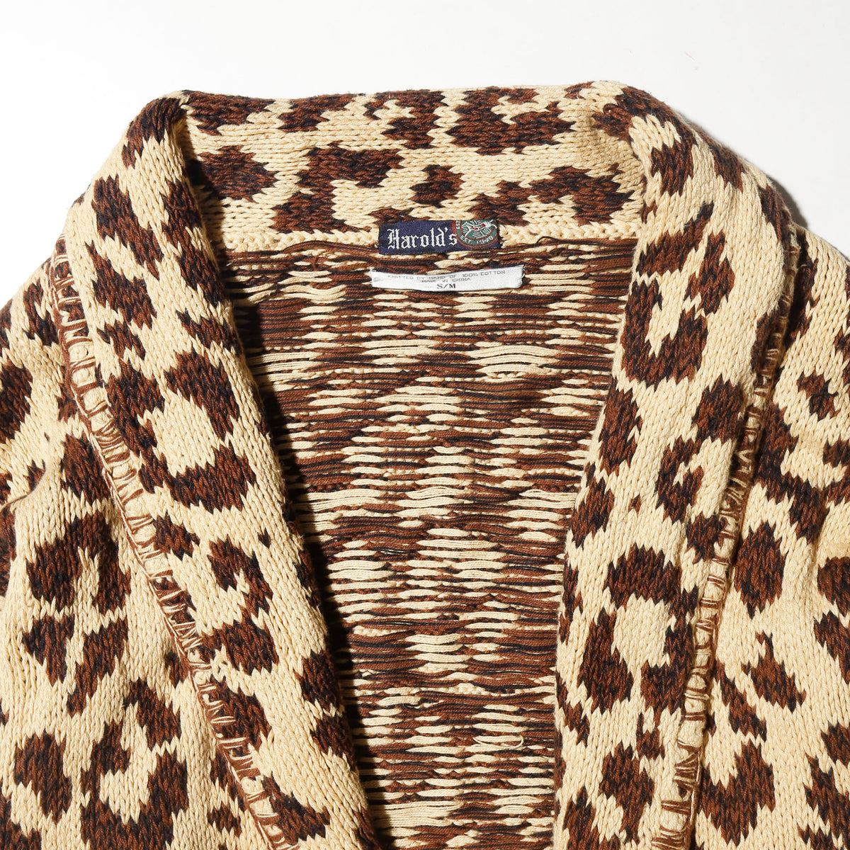 vintage harold's animal folklore knit gown