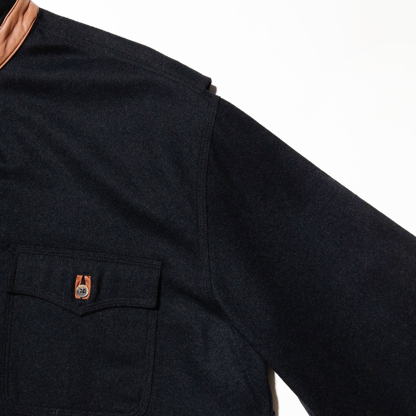 *one-off cropped bowtie wool shirt