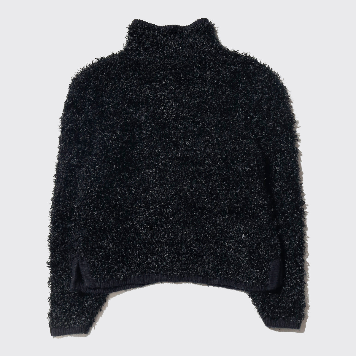 vintage cropped fuzzy knit jacket