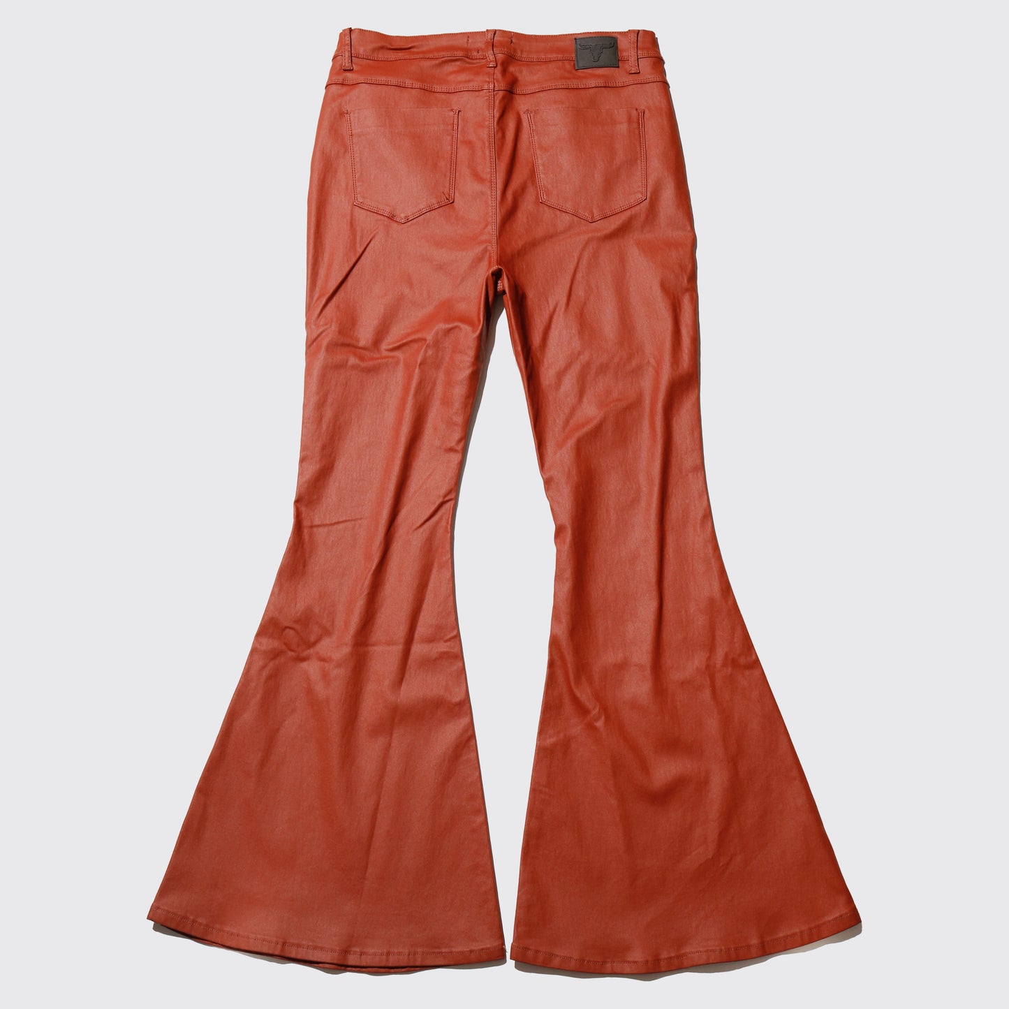 vintage mega flare coating trousers