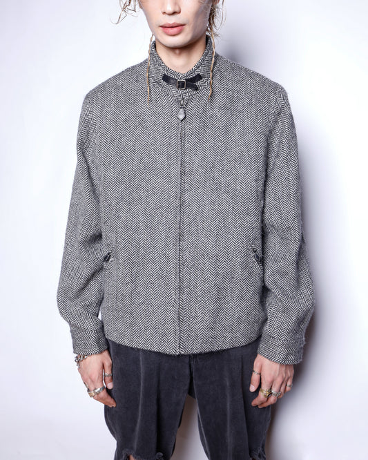 vintage lauren ralph lauren chin strap herringbone jacket