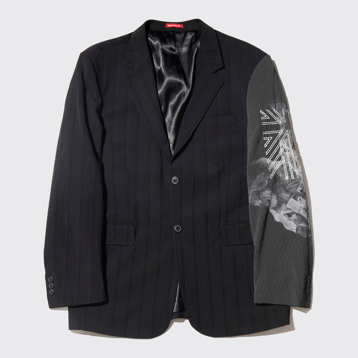 vintage euro alternative stripe tailored jacket