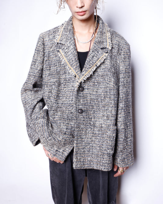 vintage tweed tailor jacket