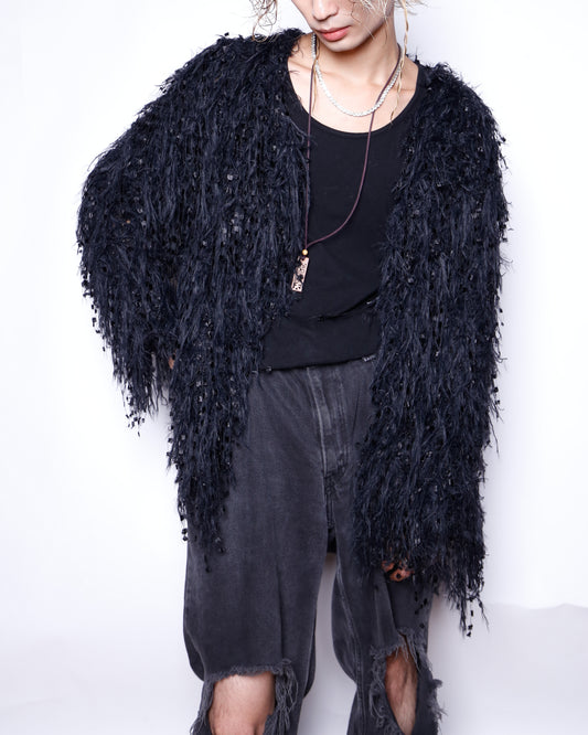 vintage crow cardigan