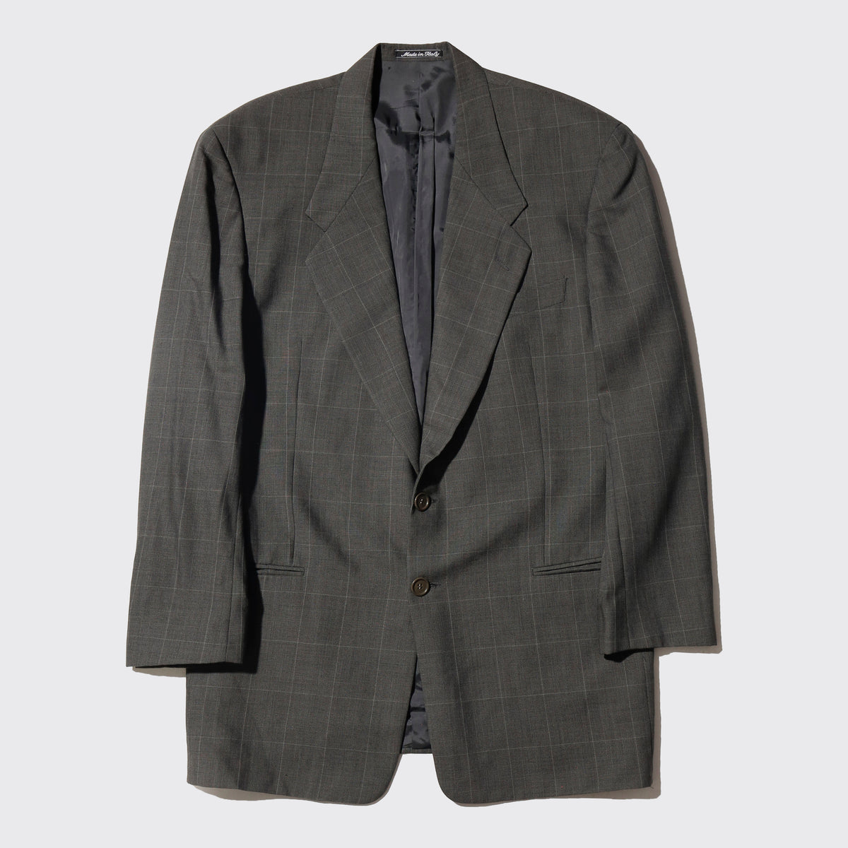 vintage 80's Giorgio Armani 2b check tailored jacket