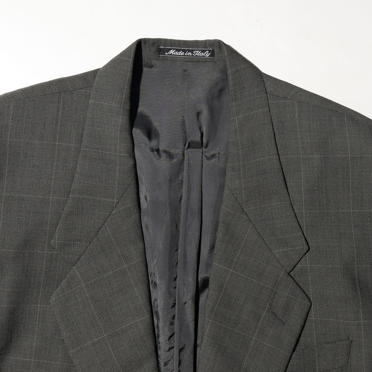 vintage 80's Giorgio Armani 2b check tailored jacket