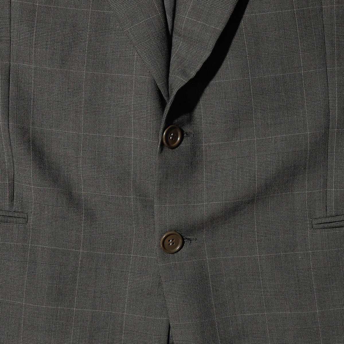 vintage 80's Giorgio Armani 2b check tailored jacket
