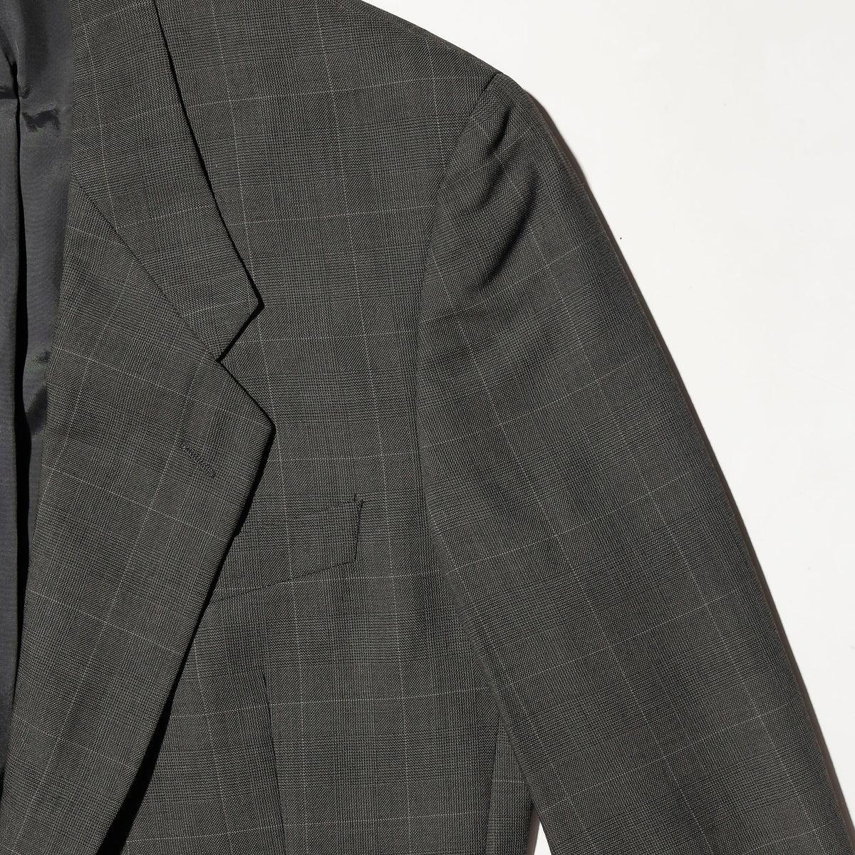 vintage 80's Giorgio Armani 2b check tailored jacket