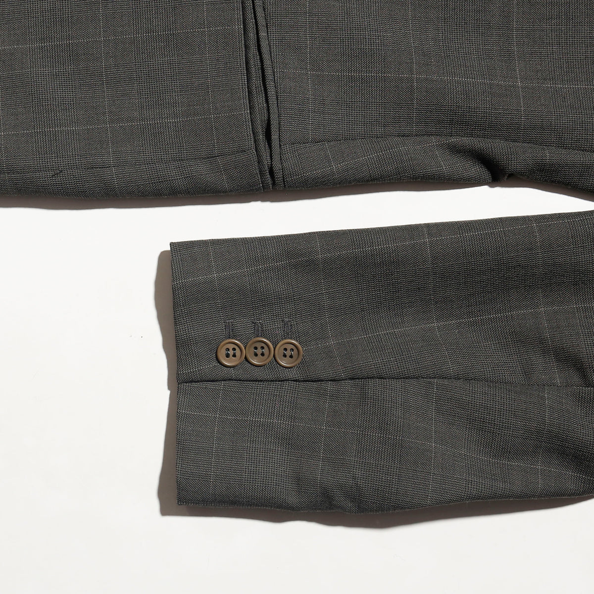 vintage 80's Giorgio Armani 2b check tailored jacket