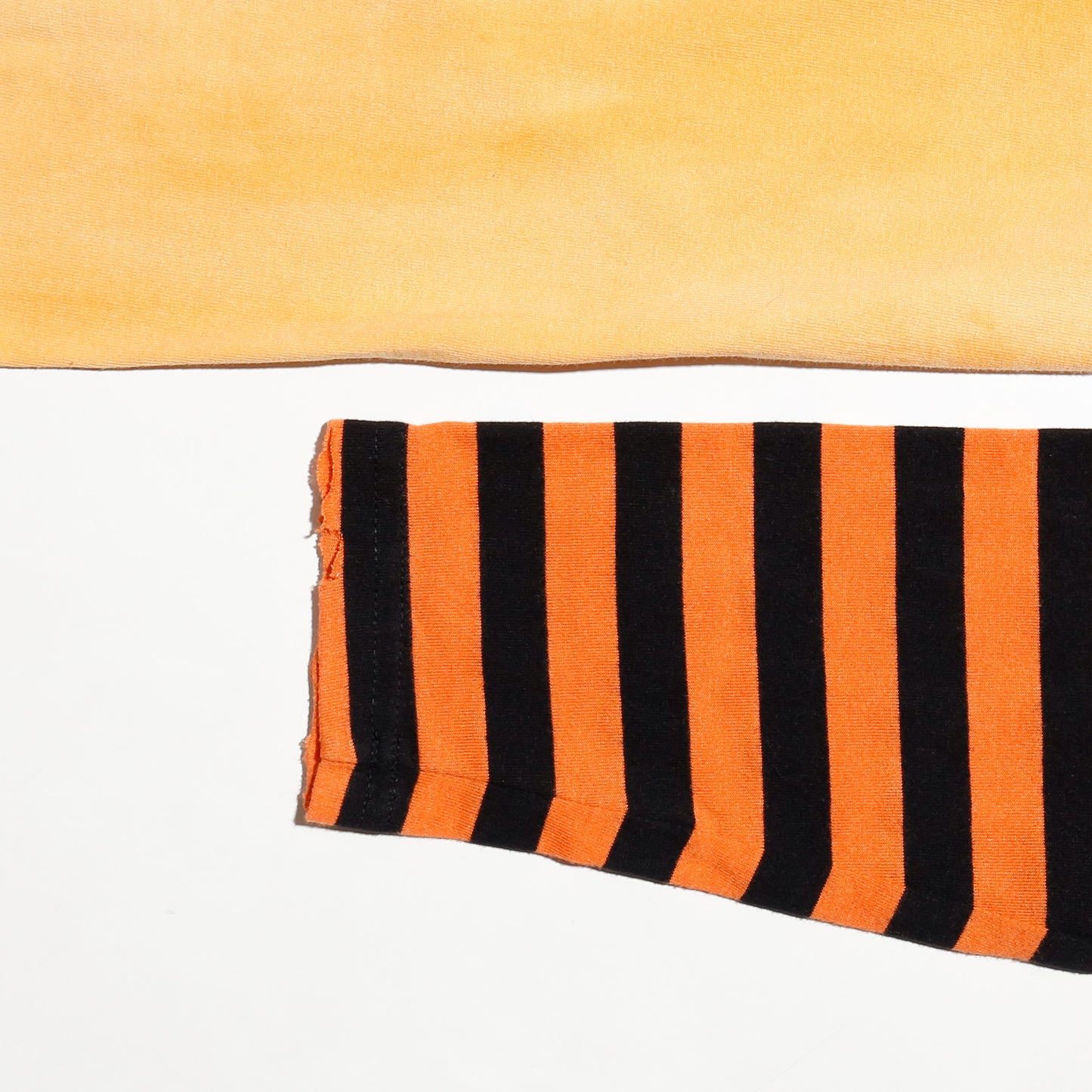 *one-off layered sleeve broken t-shirt