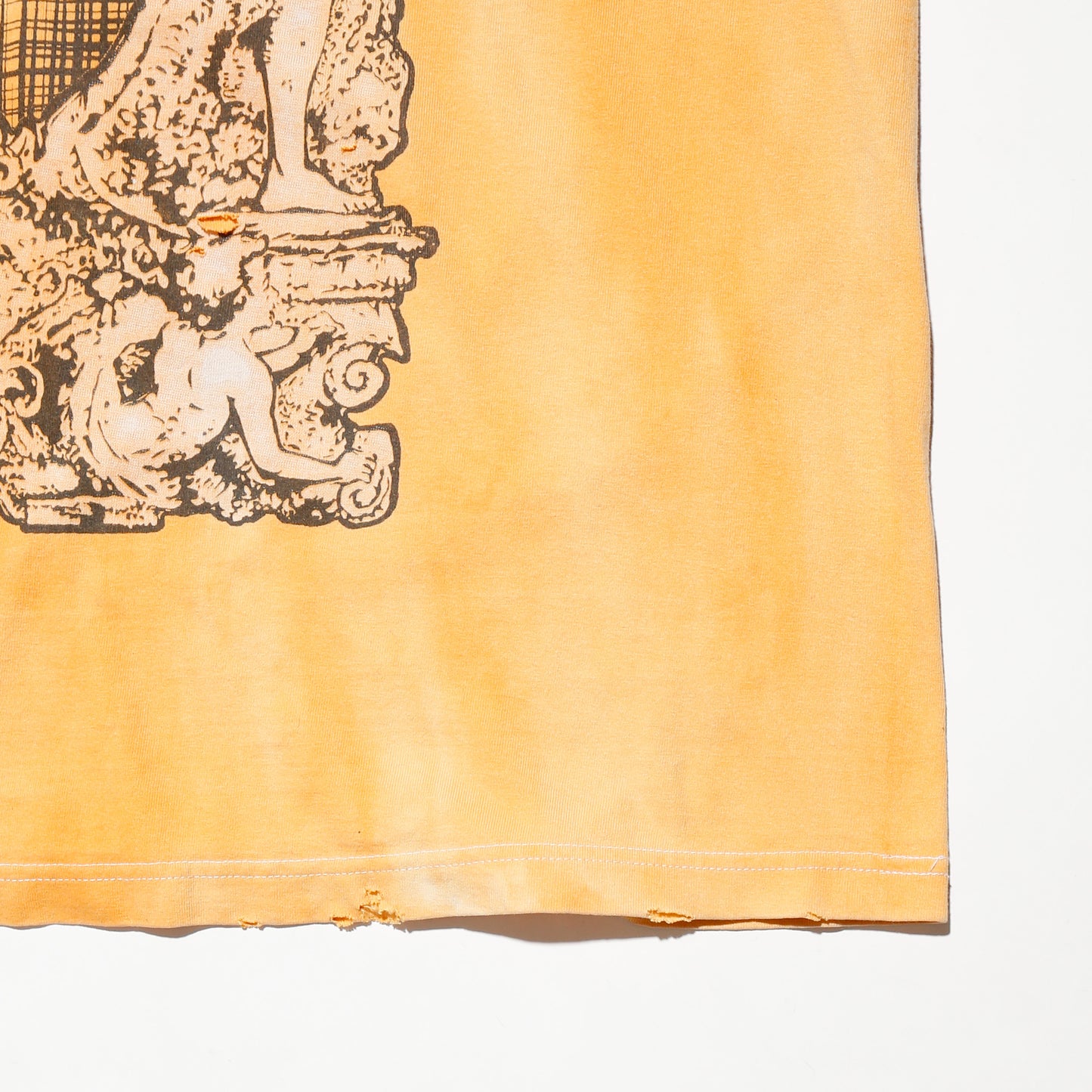 *one-off layered sleeve broken t-shirt