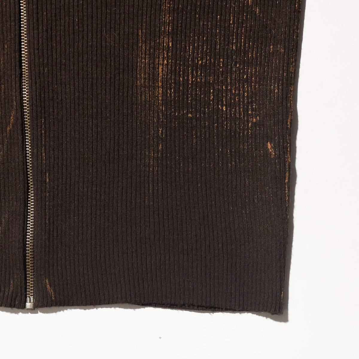 vintage euro distressed rib knit jacket