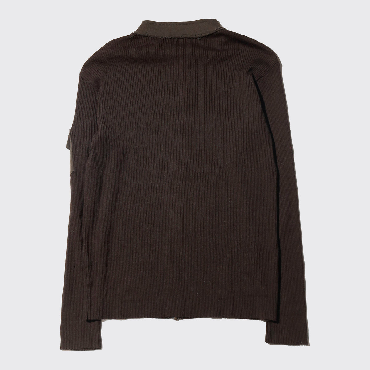 vintage euro distressed rib knit jacket