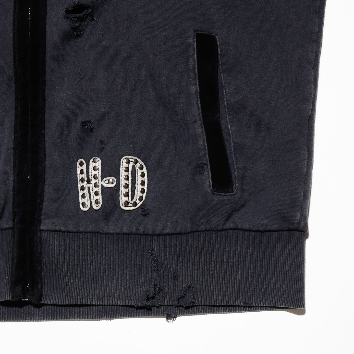 *one-off harley davidson tatoo broken hoodie