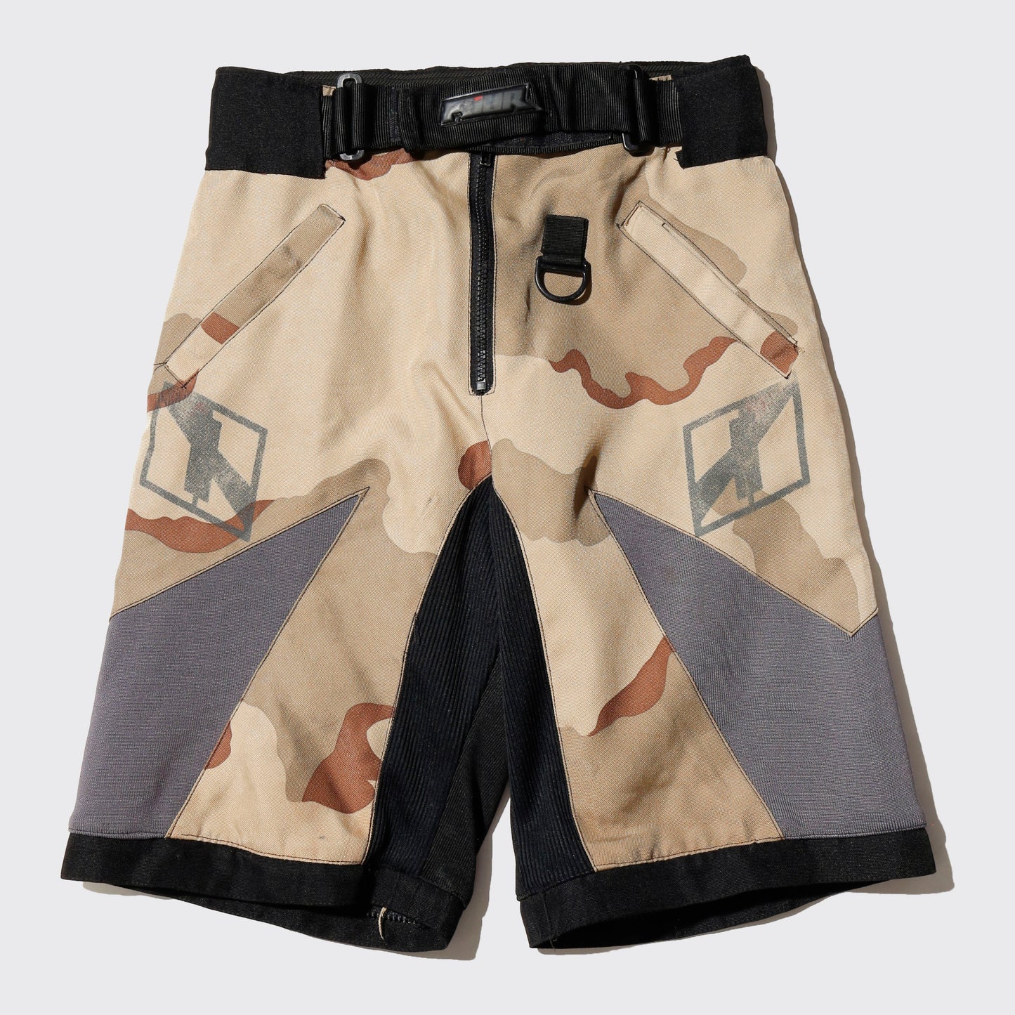 vintage camo motorcycle shorts