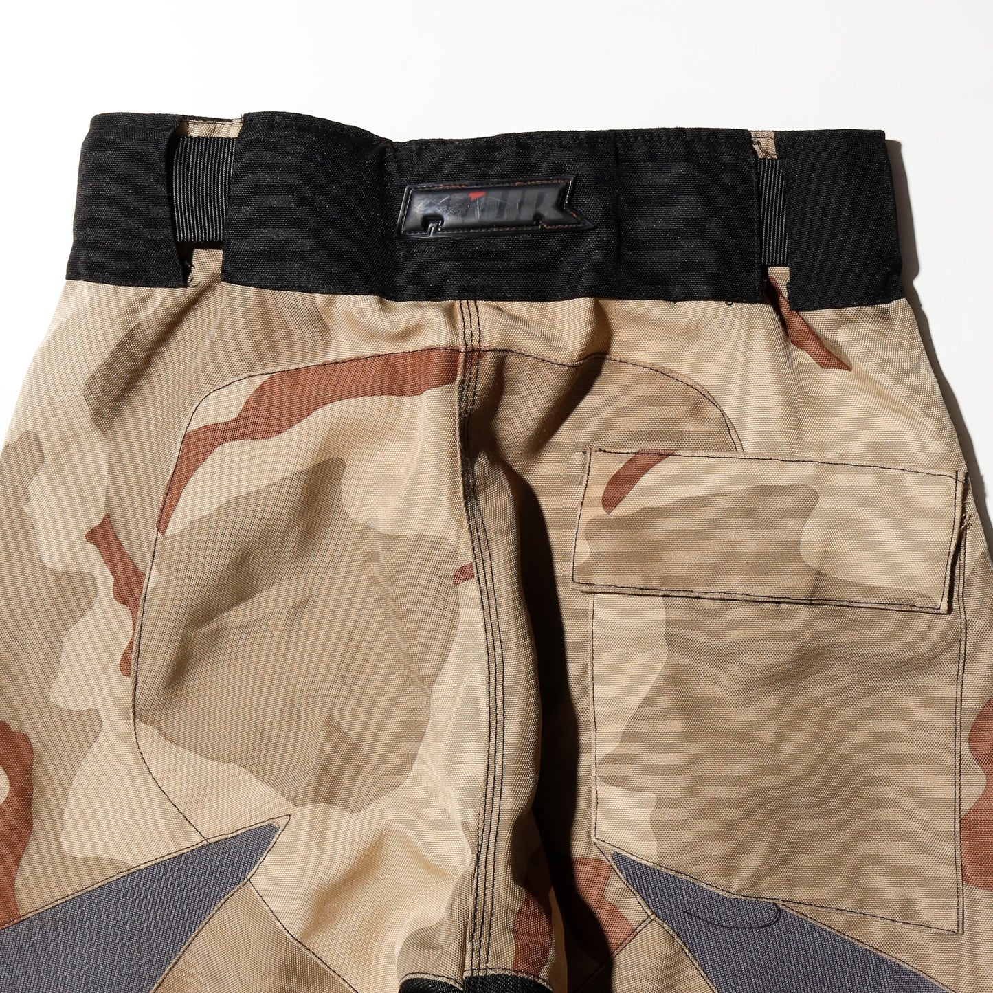 vintage camo motorcycle shorts
