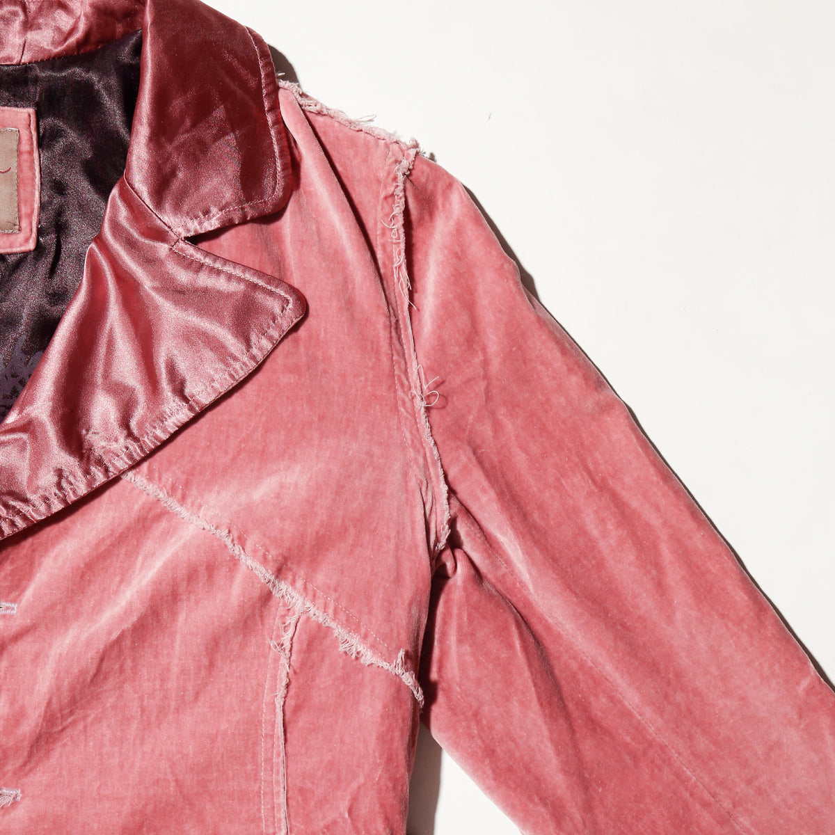 vintage distressed velvet 3b jacket
