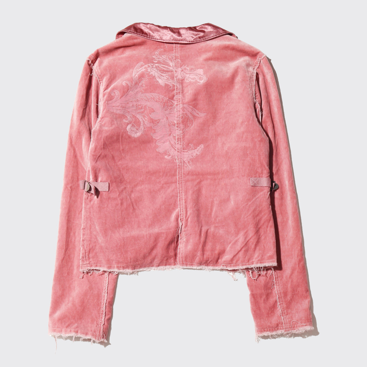 vintage distressed velvet 3b jacket