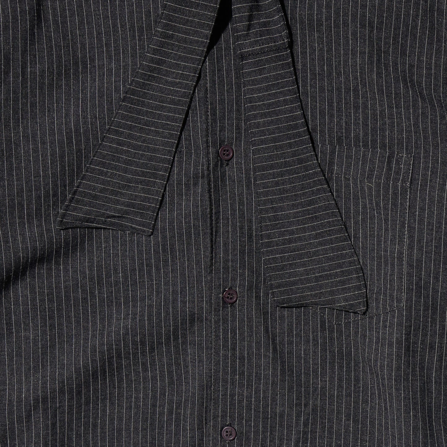 *one-off stripe cropped bowtie shirt