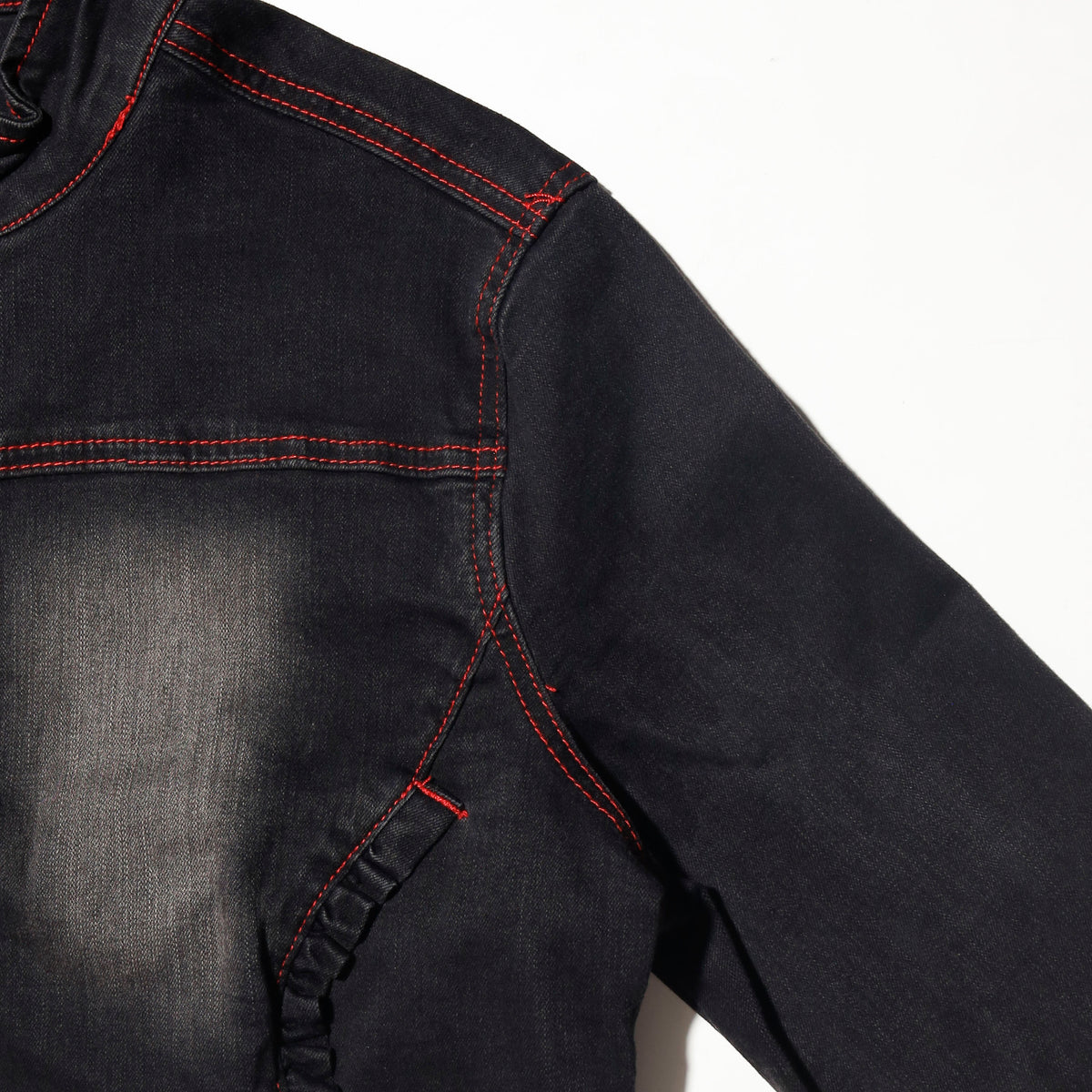 vintage zipped short truker jacket