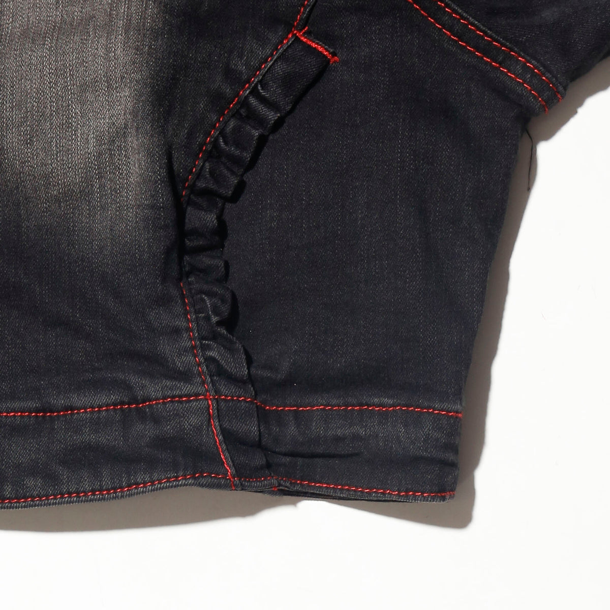 vintage zipped short truker jacket
