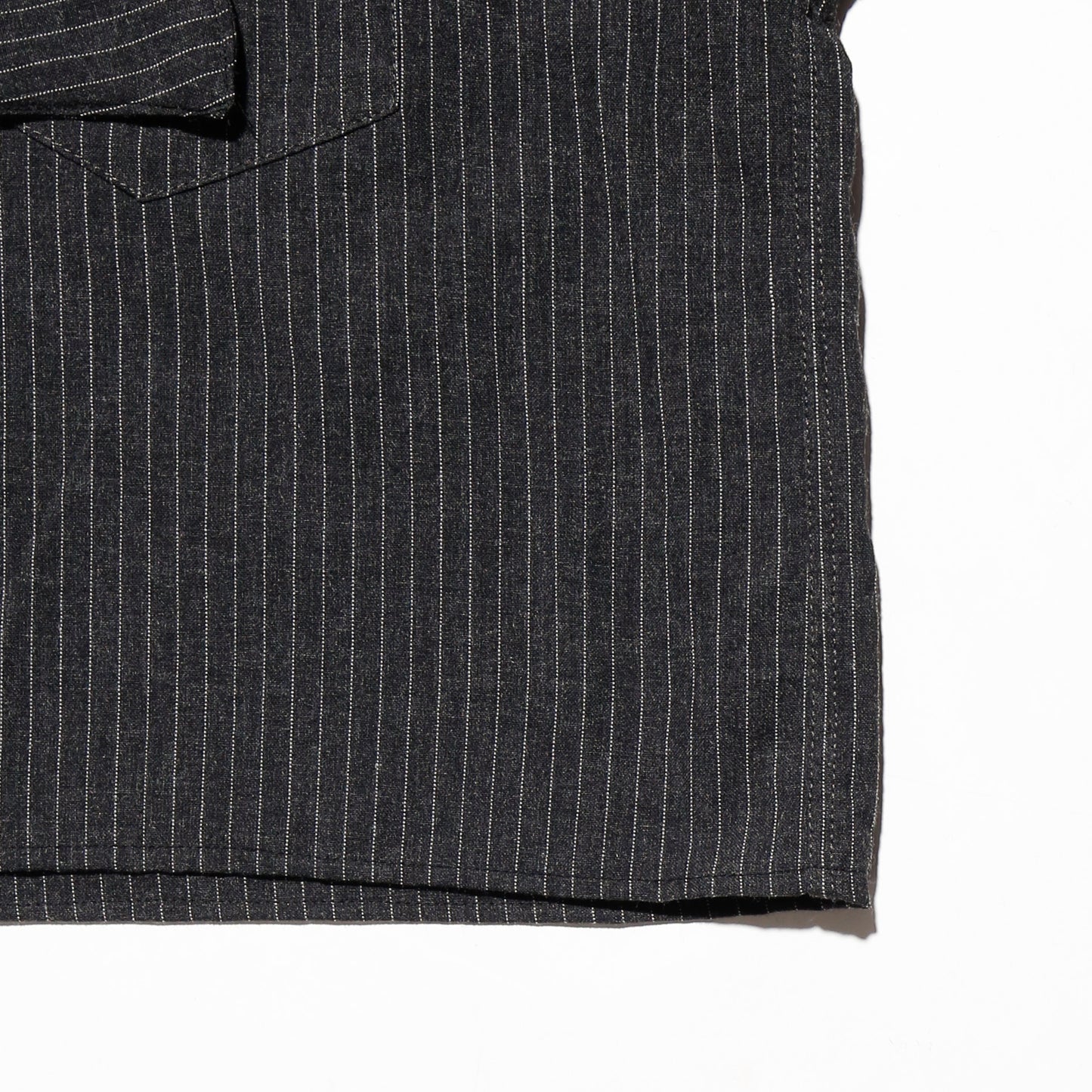 *one-off stripe cropped bowtie shirt