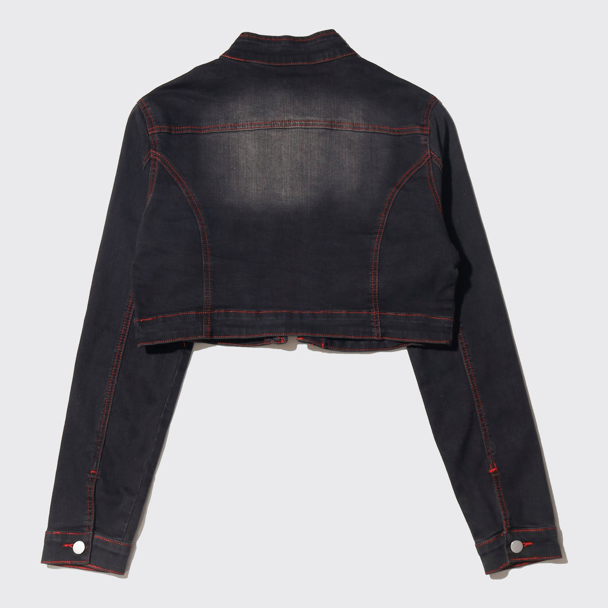 vintage zipped short truker jacket