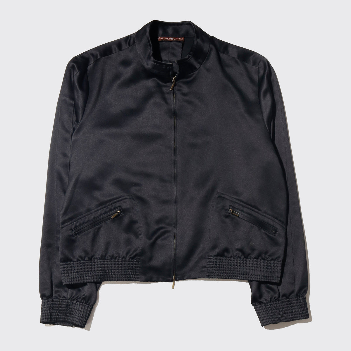 vintage cropped satin jacket