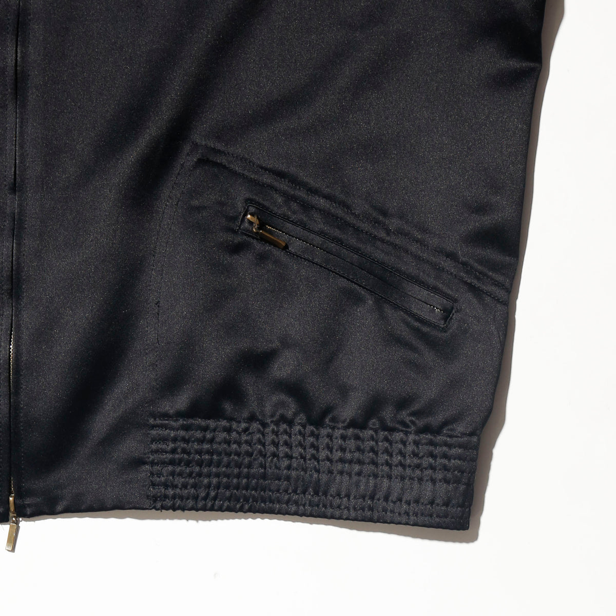 vintage cropped satin jacket