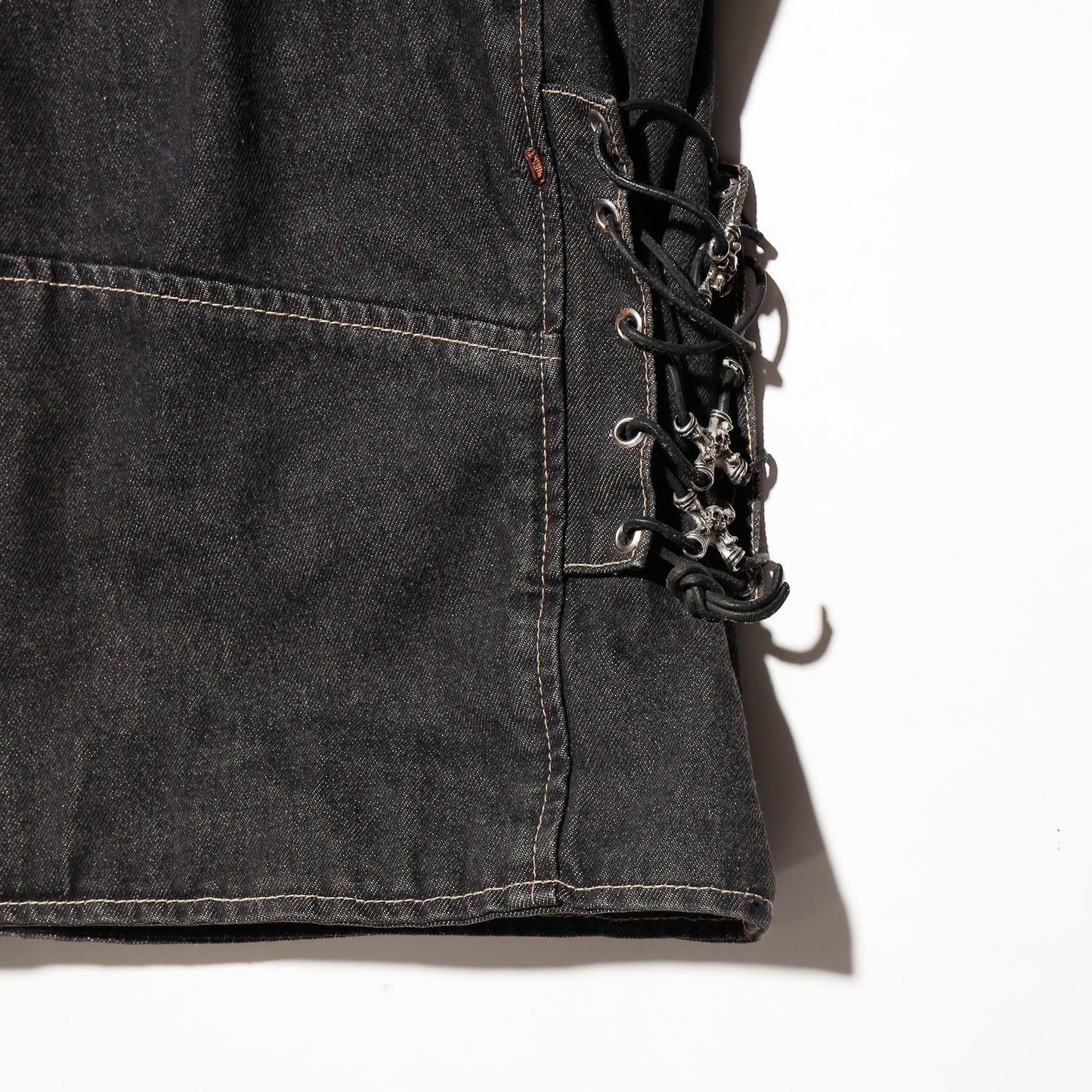 vintage custom loose denim riders jacket