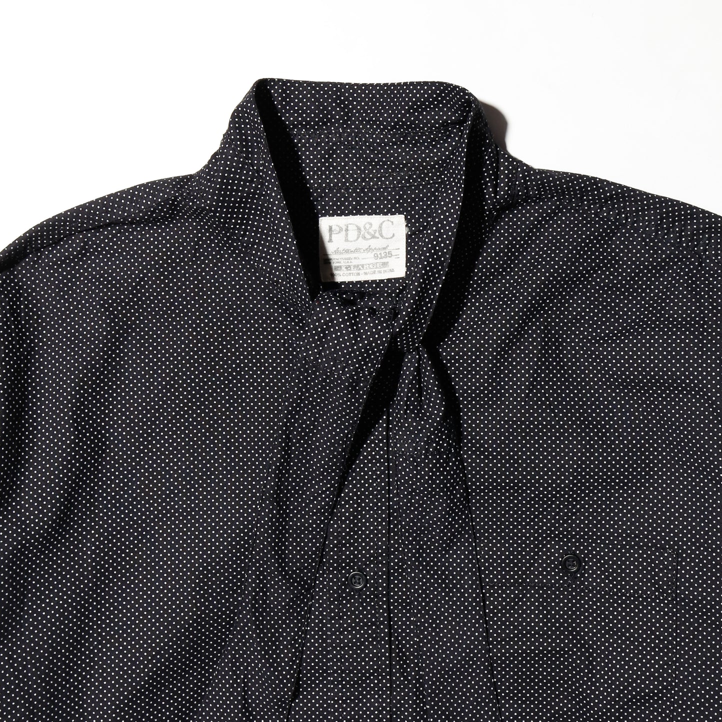 *one-off dots cropped bowtie shirt