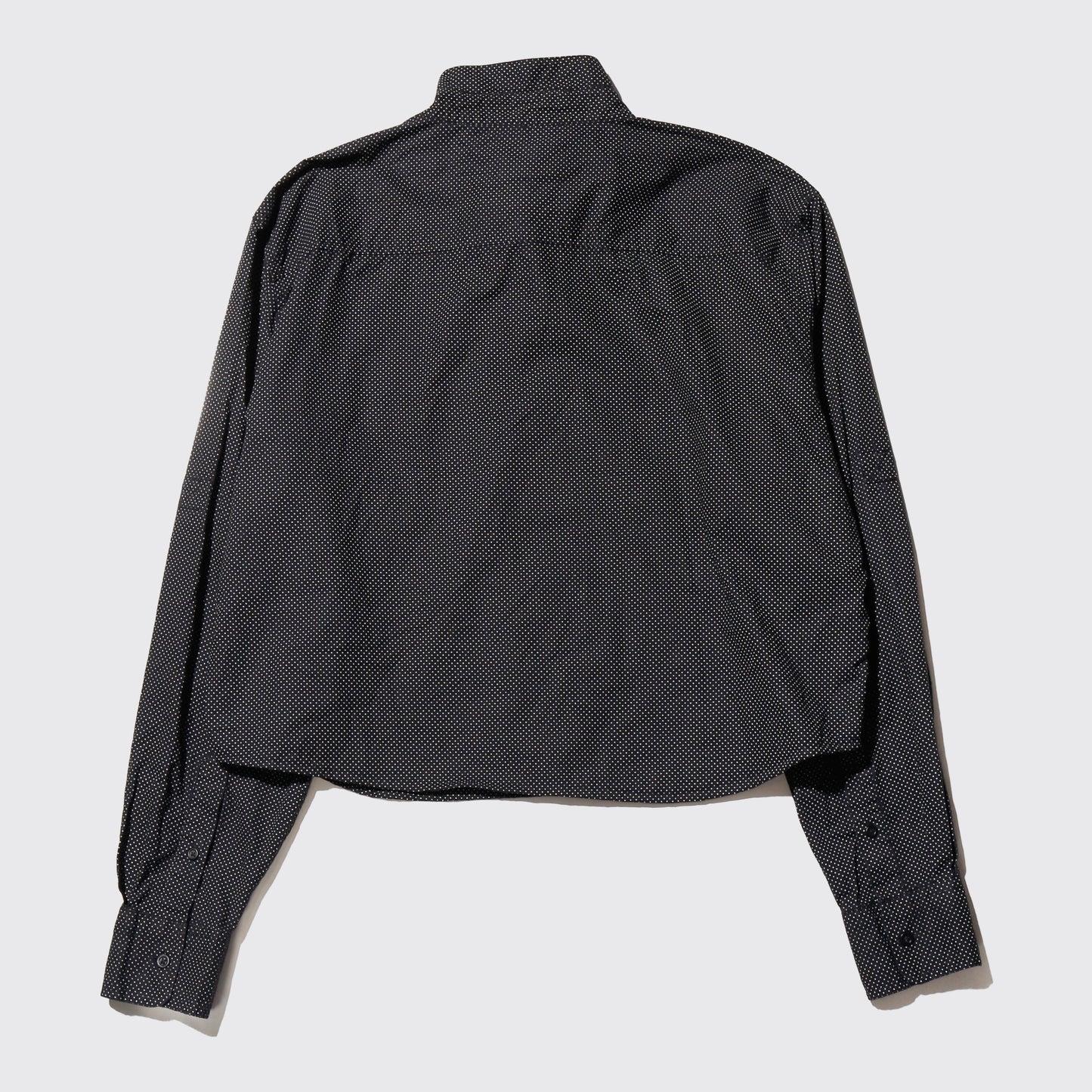 *one-off dots cropped bowtie shirt