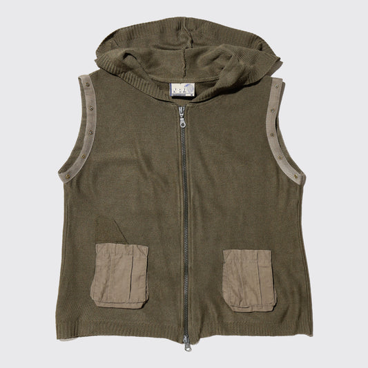 vintage aviator knit vest