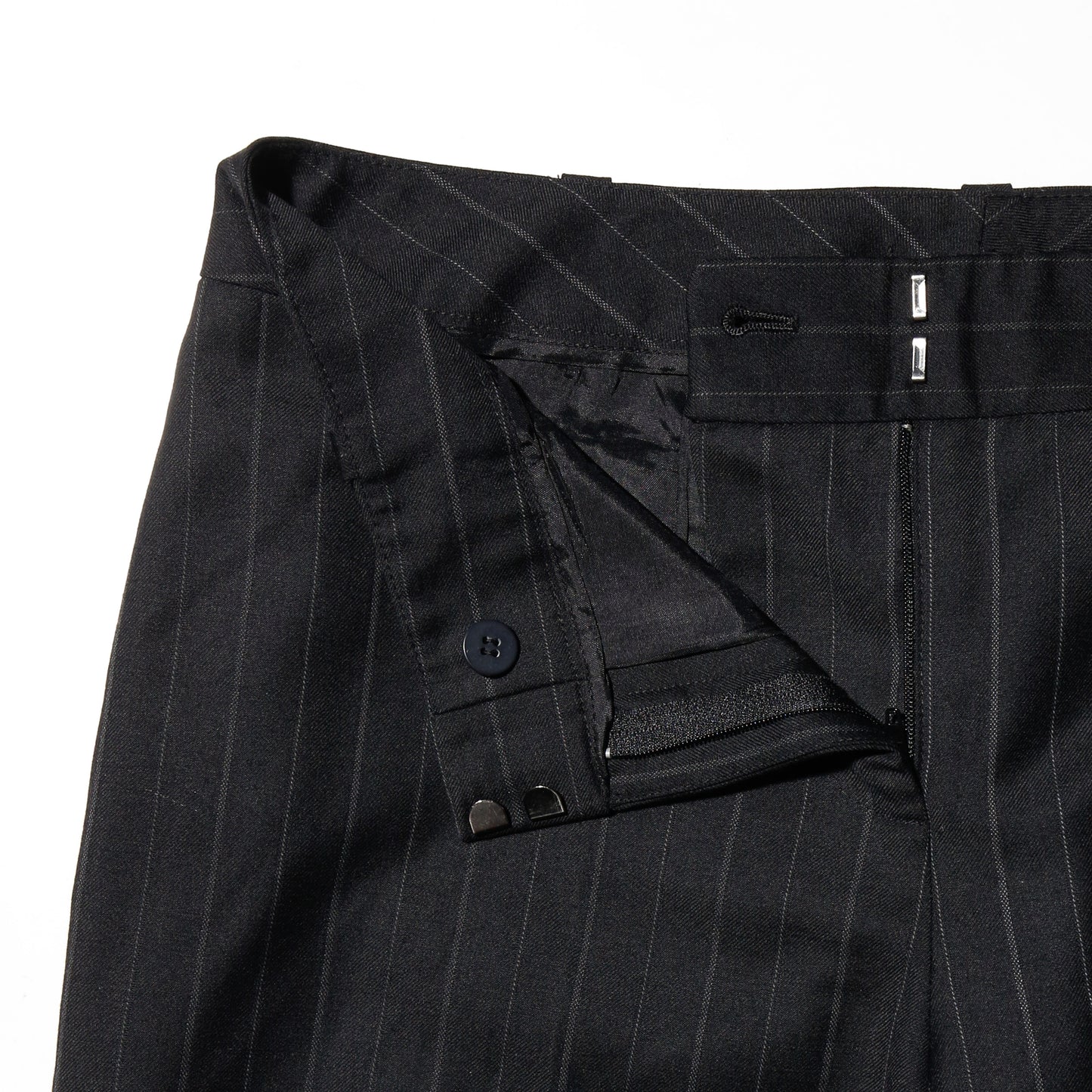 vintage low rise stripe cropped slacks