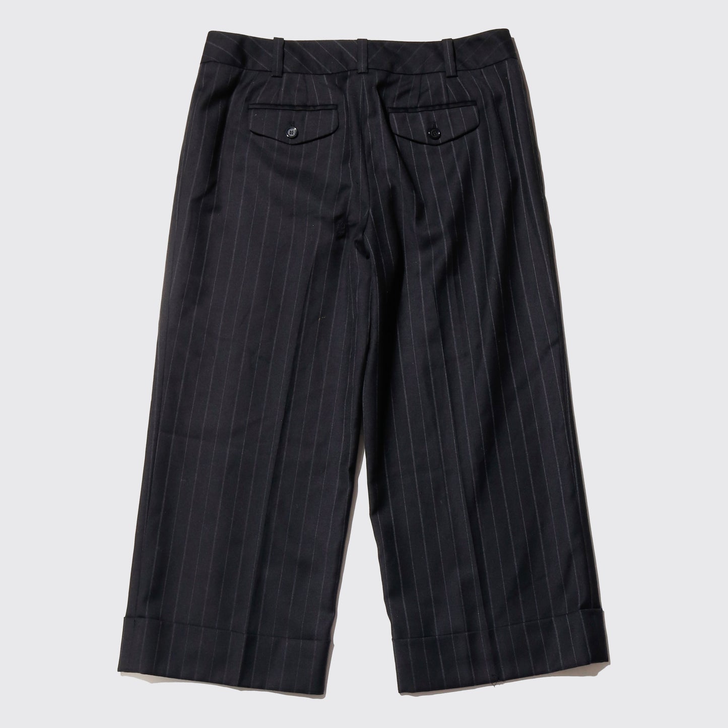vintage low rise stripe cropped slacks