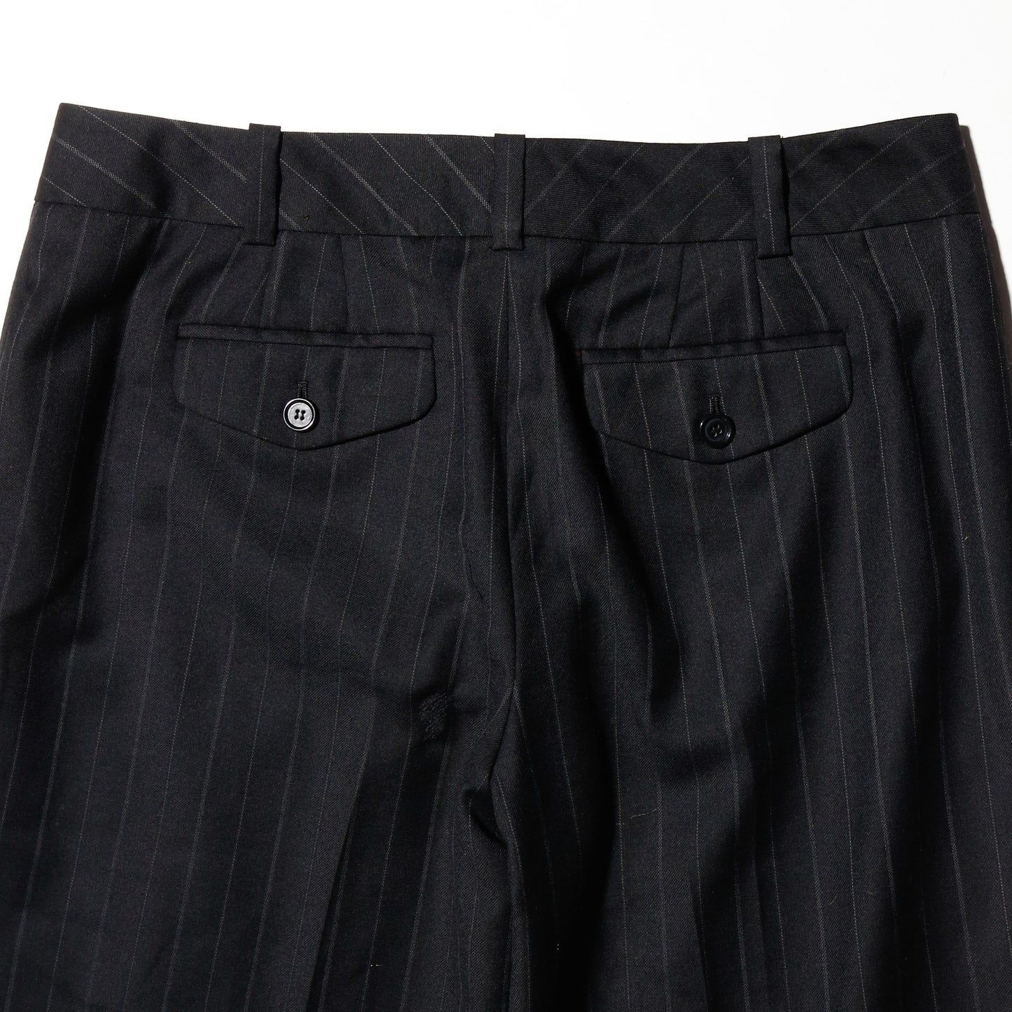 vintage low rise stripe cropped slacks
