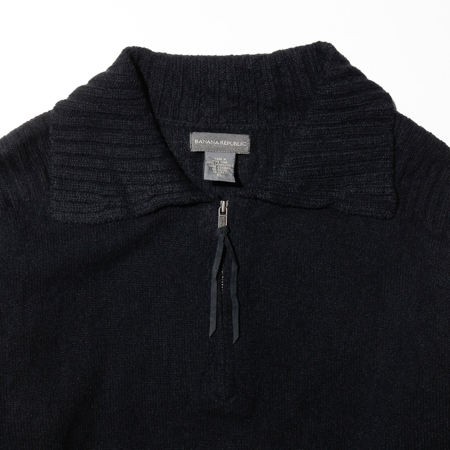 vintage 00's banana republic cropped half zip sweater