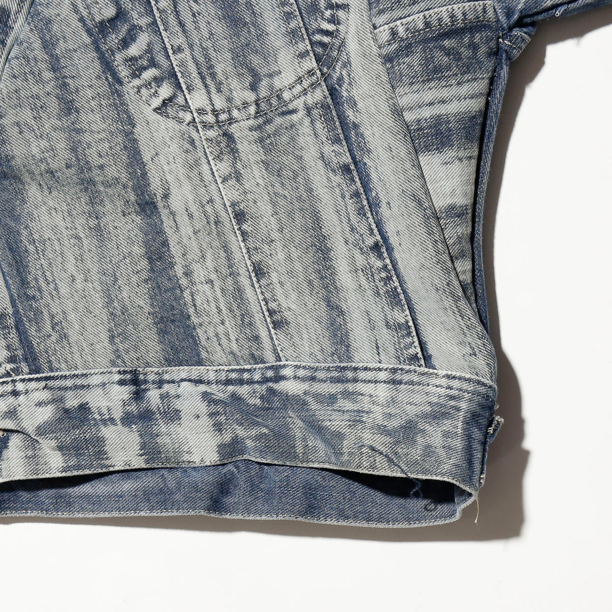 *one-off acid unbalance trucker jacket