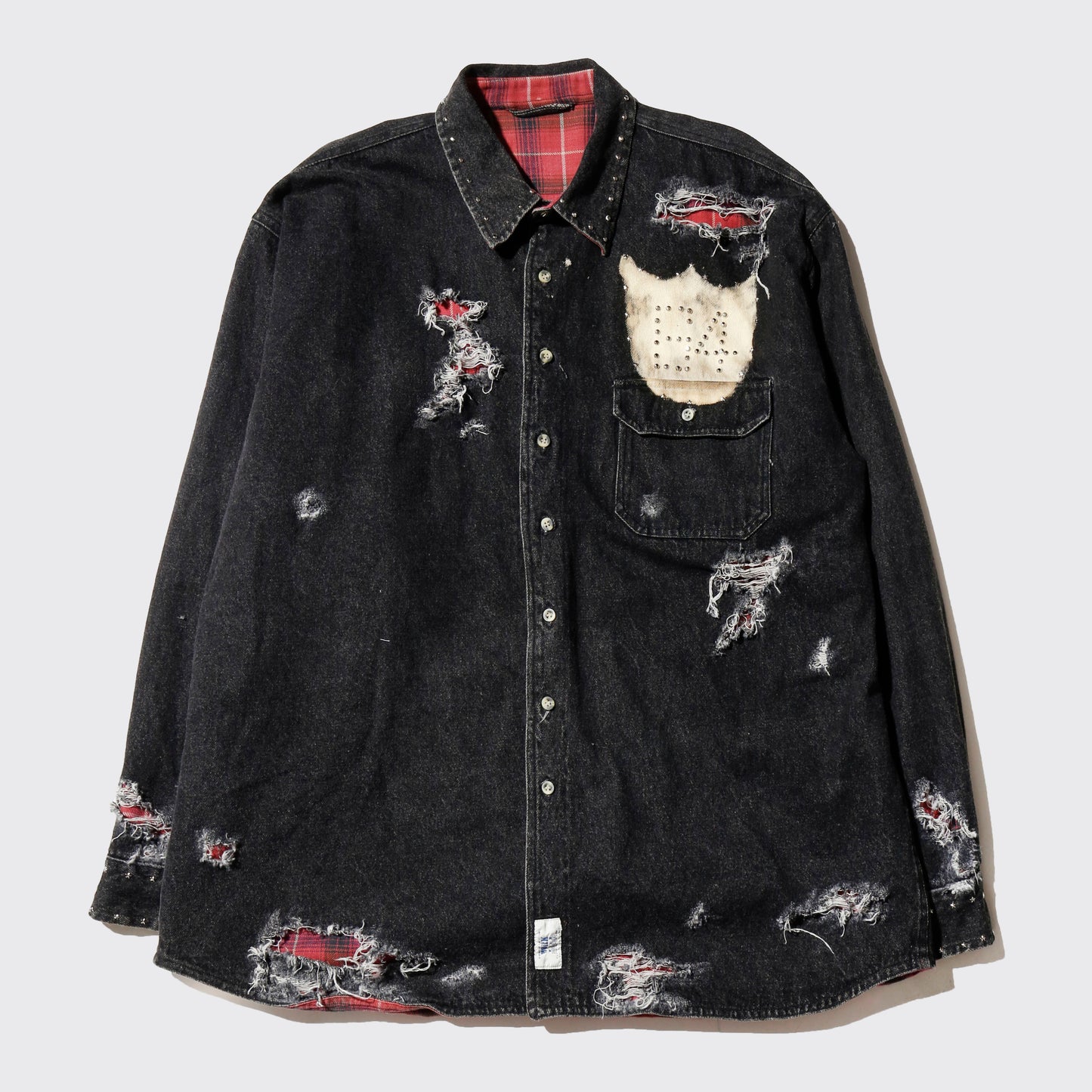 *one-off emble custom broken work shirt