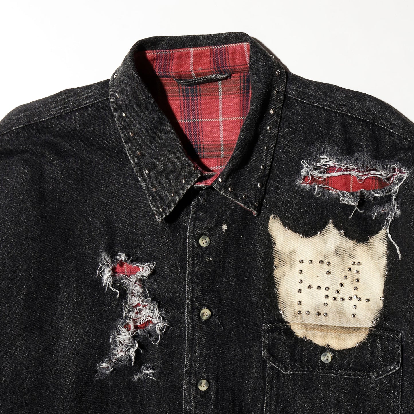 *one-off emble custom broken work shirt