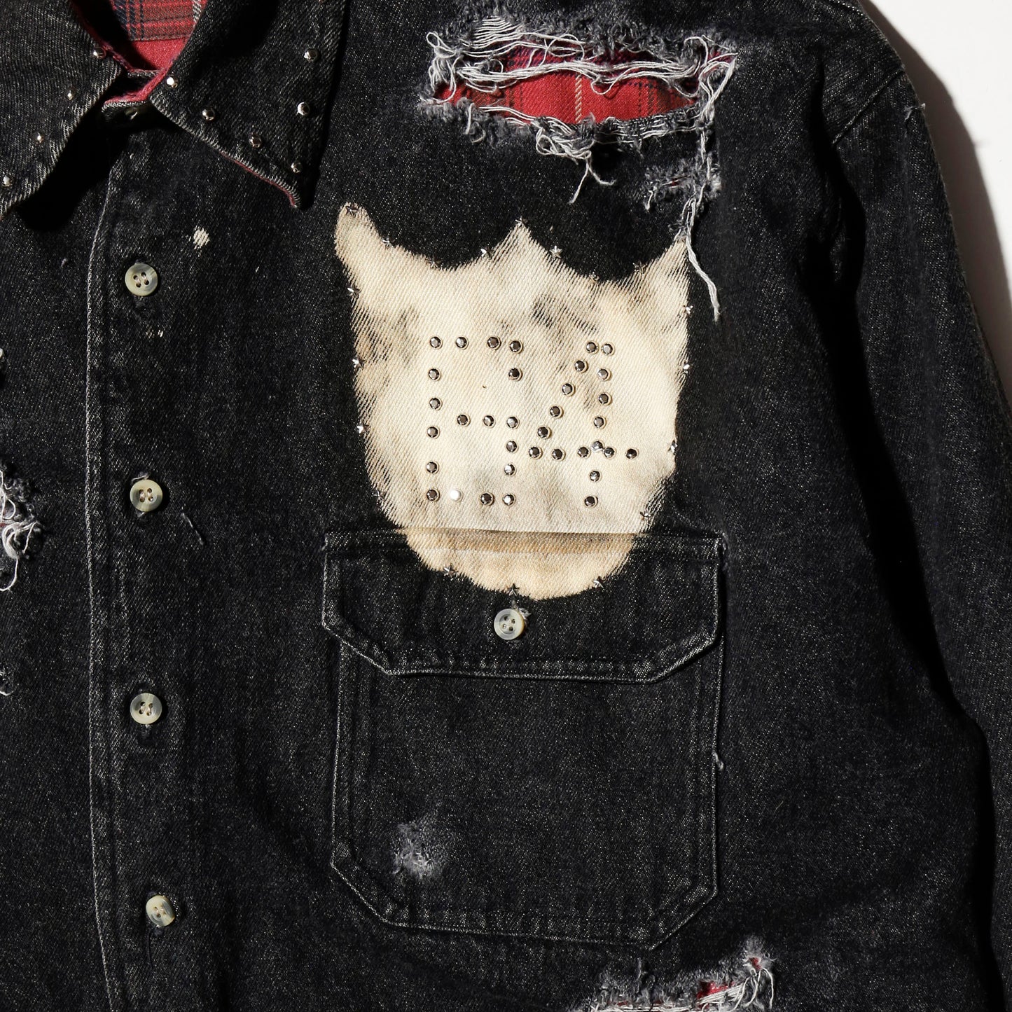 *one-off emble custom broken work shirt