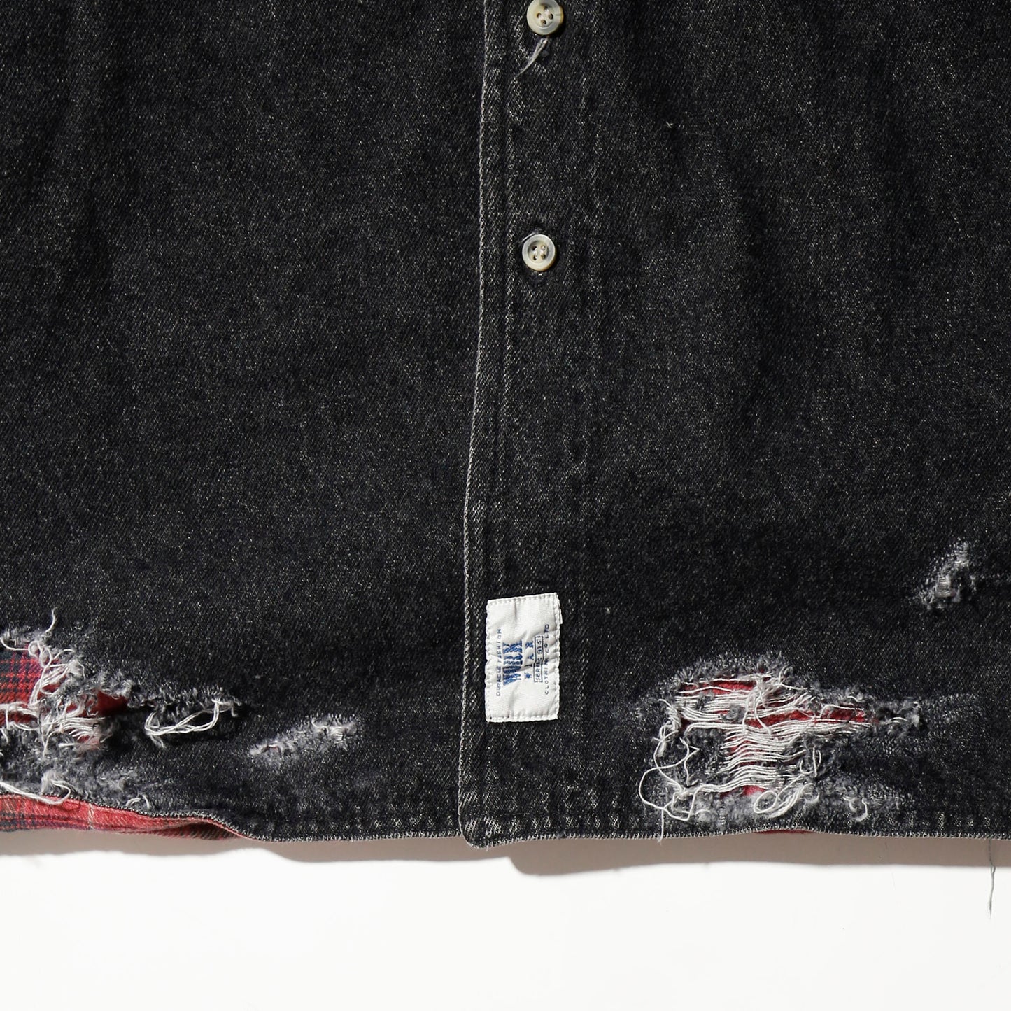 *one-off emble custom broken work shirt