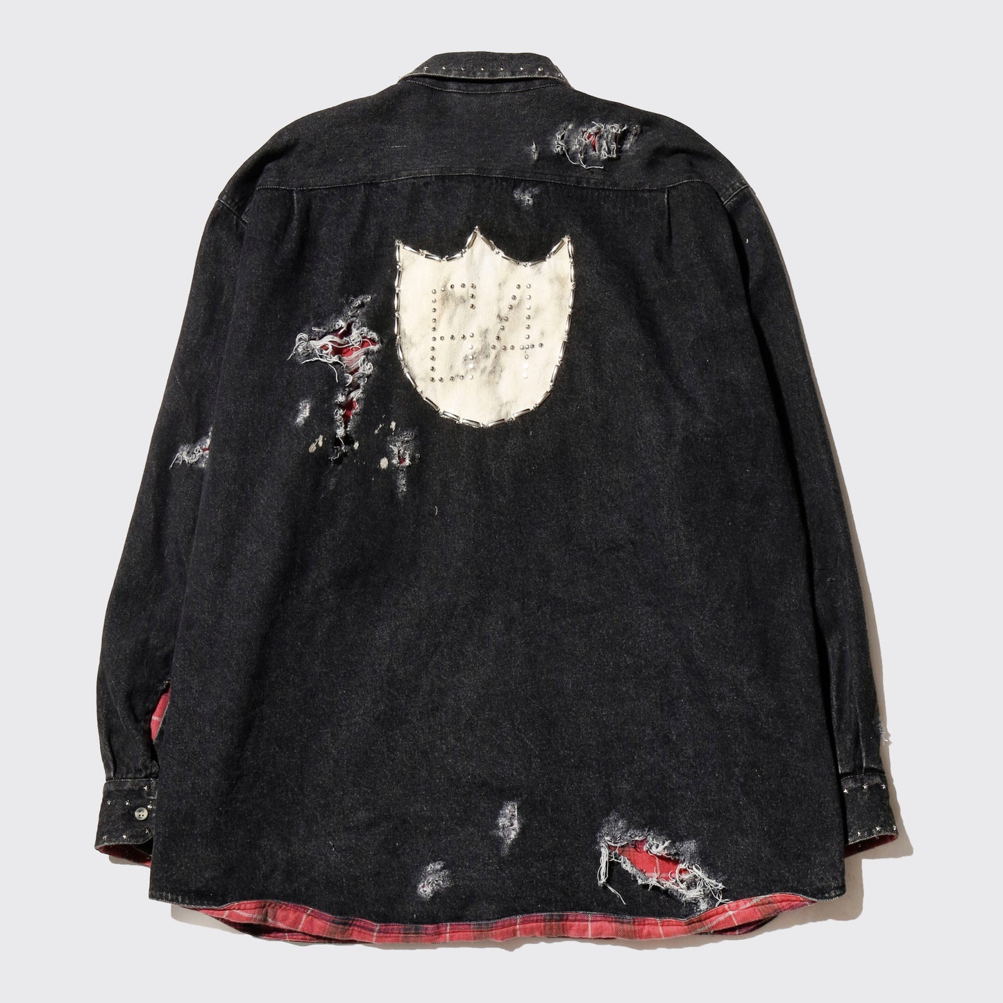 *one-off emble custom broken work shirt