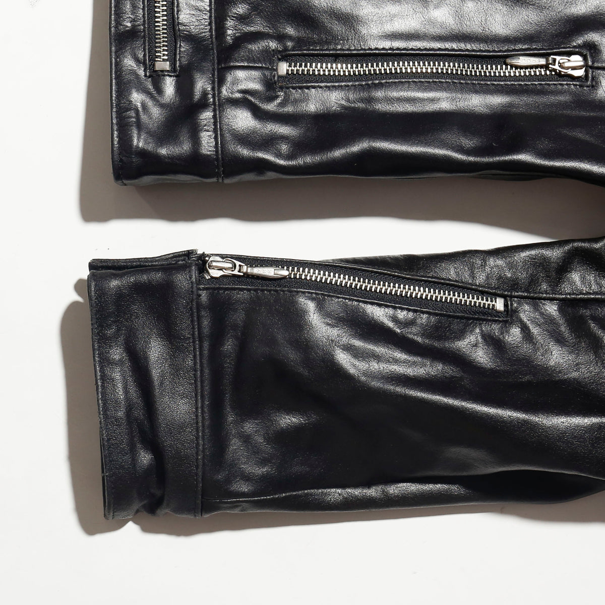 vintage mj type leather truker jacket
