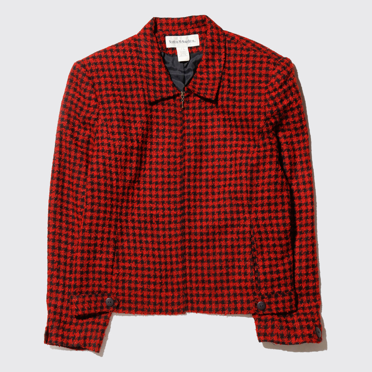 vintage houndstooth tweed jacket