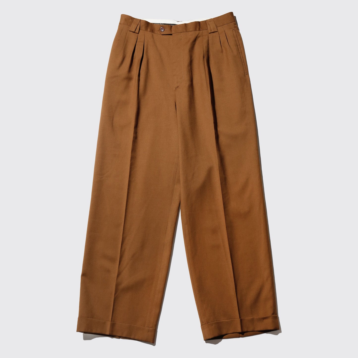 vintage tucked wide slacks