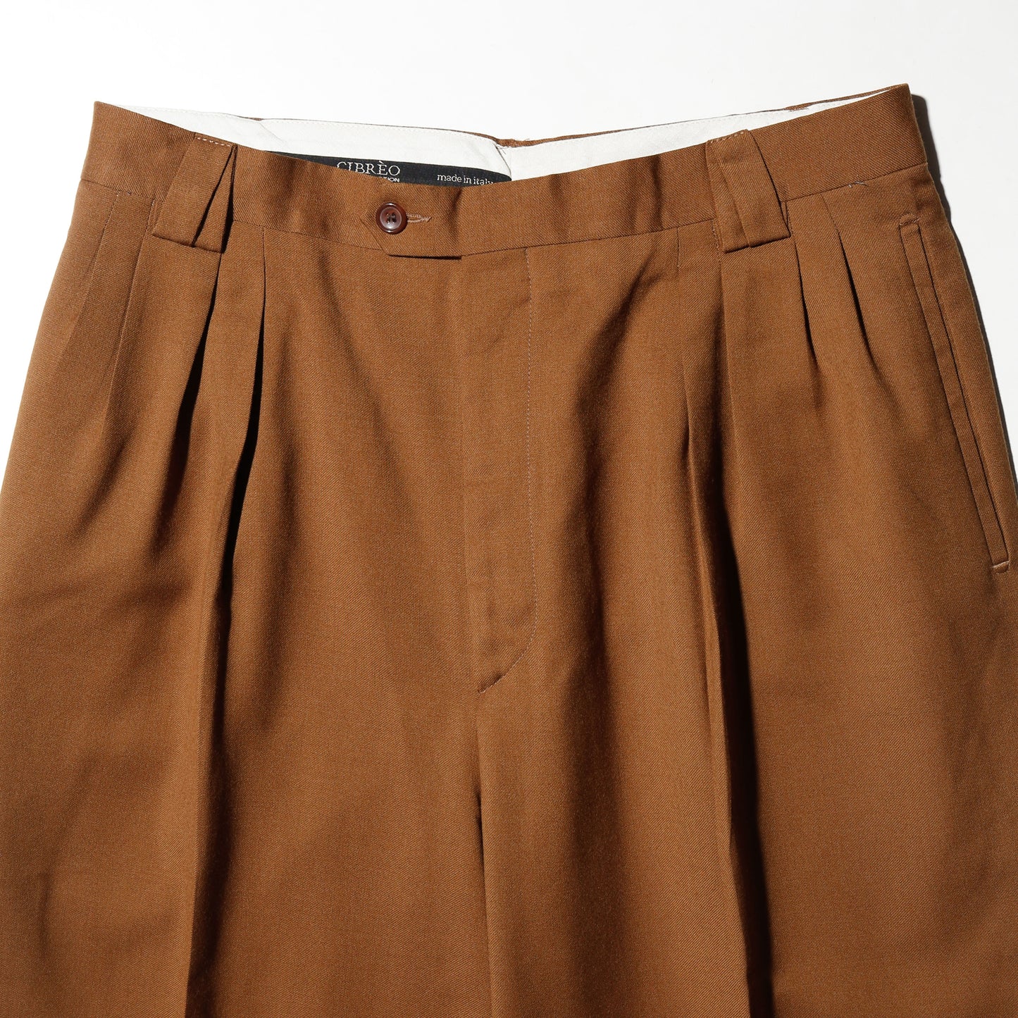 vintage tucked wide slacks