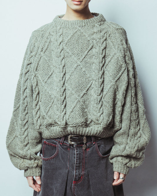 vintage cropped alan sweater