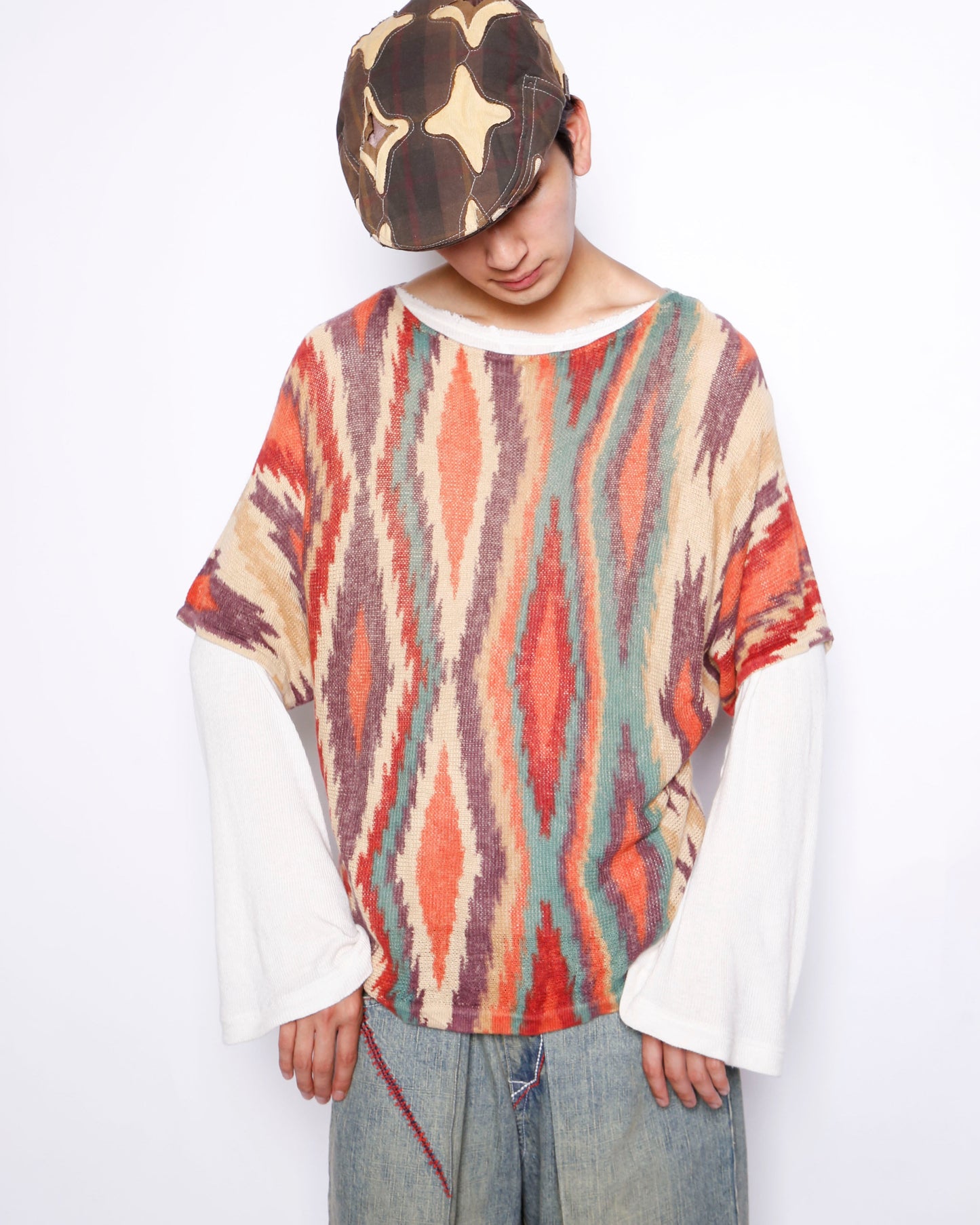 vintage lauren ralph lauren native pattern h/s