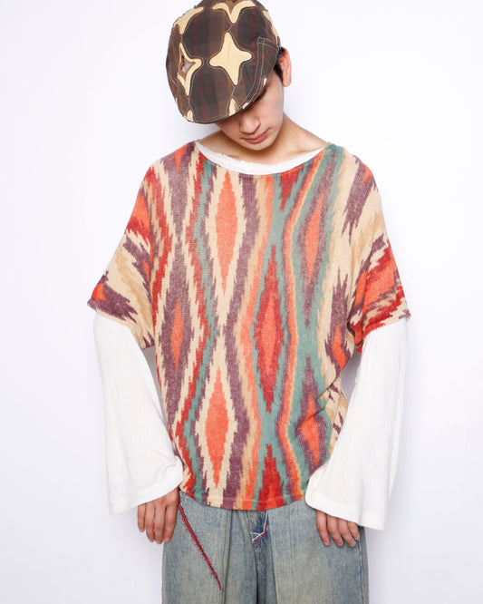 vintage lauren ralph lauren native pattern h/s